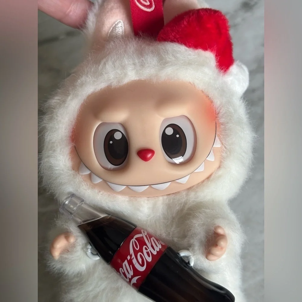 EUC POPMART LABUBU MONSTERS Coca-Cola collectible bag charm/keyring